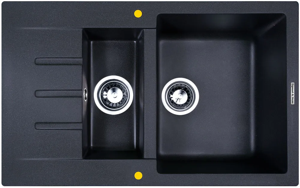 Детальное фото товара: Zigmund & Shtain RECHTECK 775.2, мойка, темная скала  
