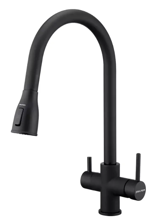 Фото товара: Paulmark LANGE, смеситель, антрацит