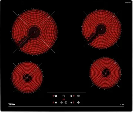 Фото товара: Teka TT 6415 BLACK стеклокерамическая поверхность