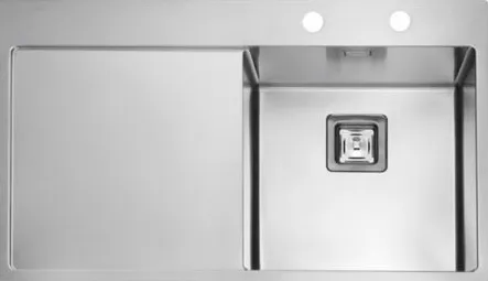 Фото товара: ALVEUS STYLUX 50 R BRS-90, мойка, нерж.сталь, правая (в компл.с сифоном 1133398)