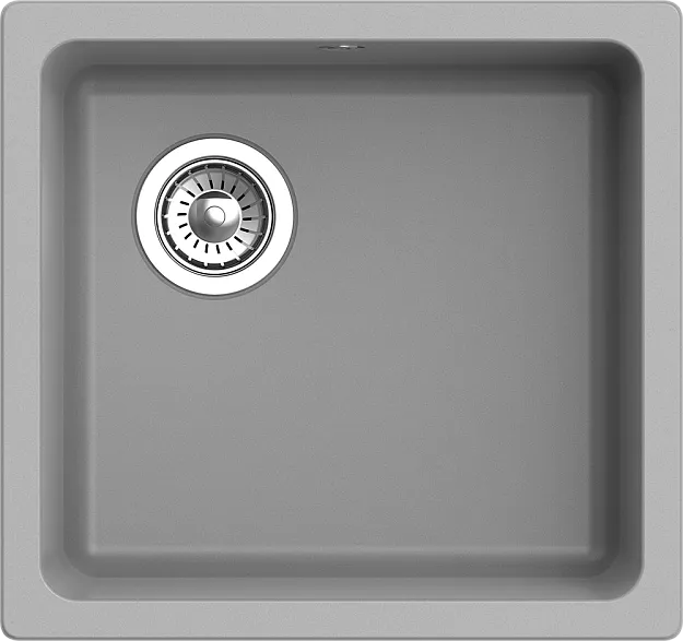 Детальное фото товара: Rivelato BERKANA BK-45 grigio metallizzato, мойка, гранит, серый металлик