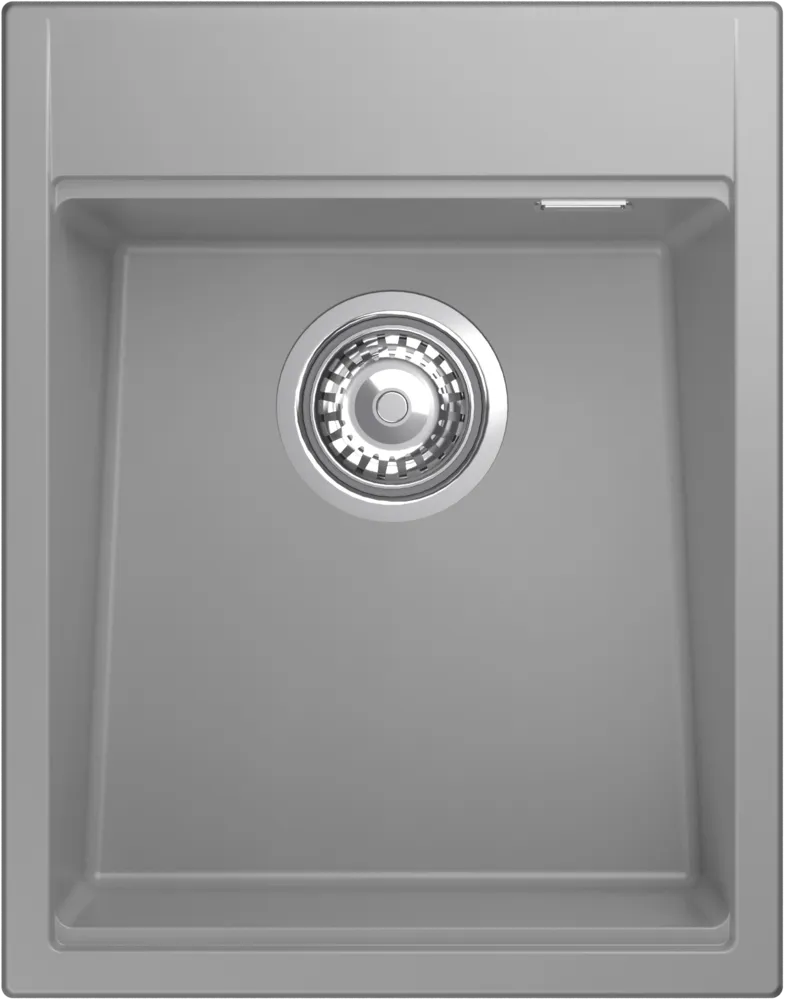 Детальное фото товара: Rivelato TESORO TR-455-L grigio metallizz, мойка, гранит, серый металлик
