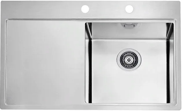 Фото товара: ALVEUS PURE 40R KMB 90, мойка, нержавеющая сталь, правая (в комплекте с сифоном 1127252)