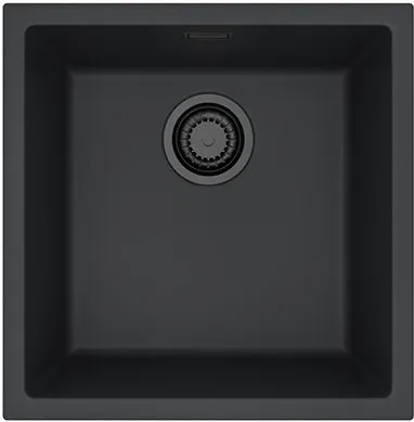 Фото товара: ALVEUS OMNI 20 GRANITAL DEEP BLACK-G90 BE, мойка, гранит, черный матовый (в комп. с сифоном 1148151)