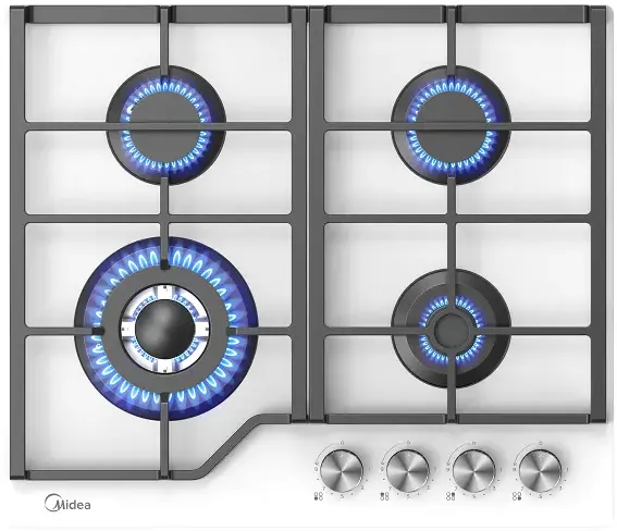 Детальное фото товара: Midea MG693TGW газовая поверхность