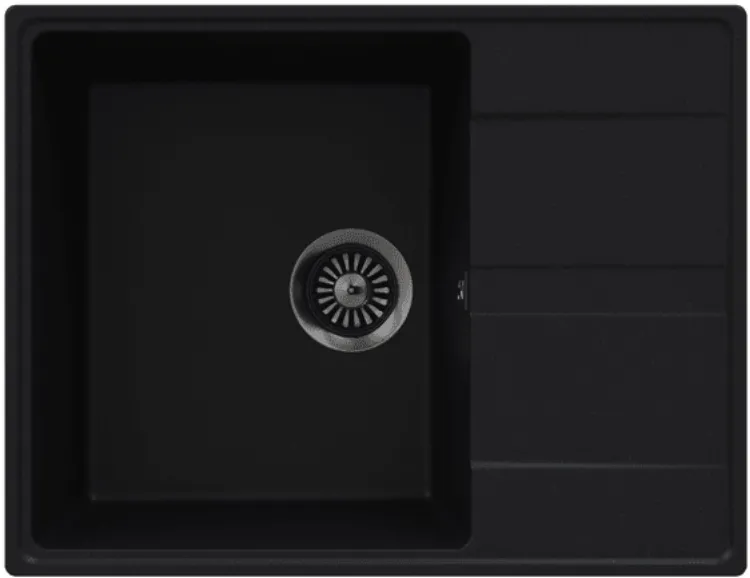 Фото товара: Maunfeld Lacrima 650 MFQS-650B, мойка, гранит, черный
