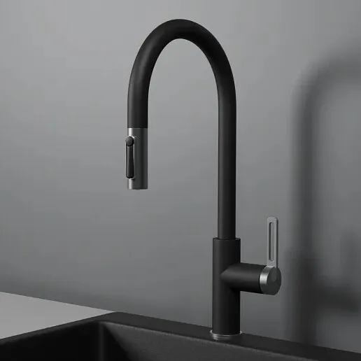 Фото товара: GRANULA 8168 смеситель, гранит, турмалин