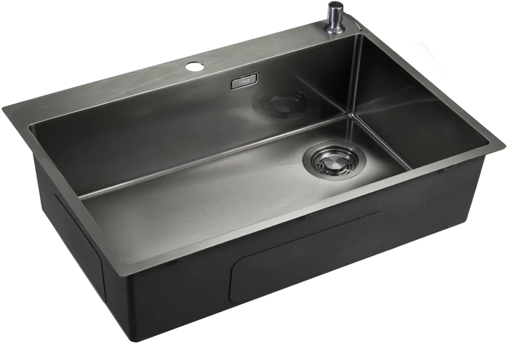 Фото товара: Emar EMB-660(TOP) PVD Dark, мойка, нержавеющая сталь, вороненая сталь