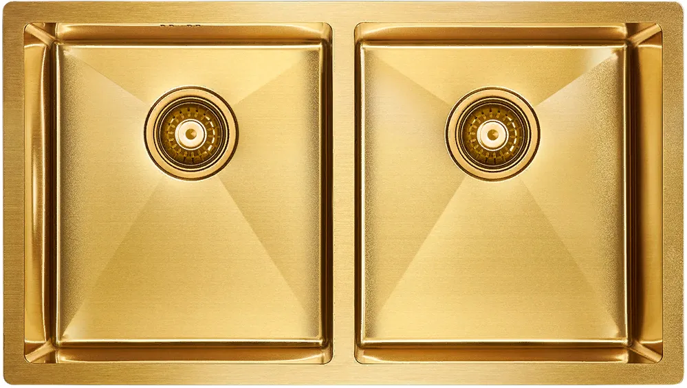 Фото товара: Paulmark GERBERG 78/2 UNI, мойка, нержавеющая сталь, брашированное золото