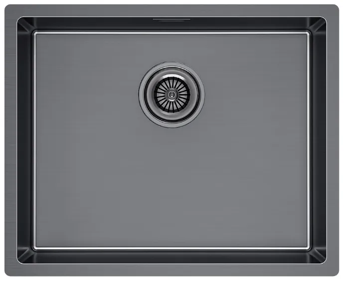 Детальное фото товара: Paulmark LASSAN 54 UNI, мойка, нержавеющая сталь, вороненая сталь