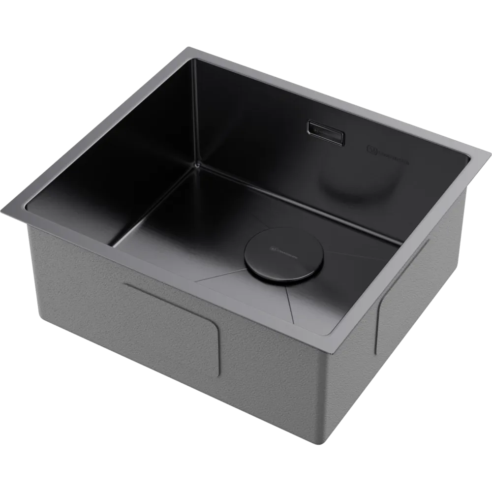 Детальное фото товара: Omoikiri Taki 49-U/IF-GM, мойка, нержавеющая сталь/вороненая сталь 