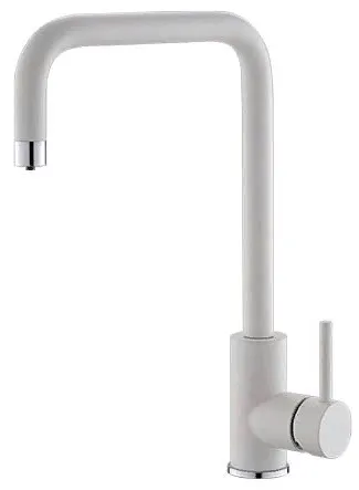 Фото товара: ALVEUS DUAL G11 ARCTIC, смеситель, гранит, белый