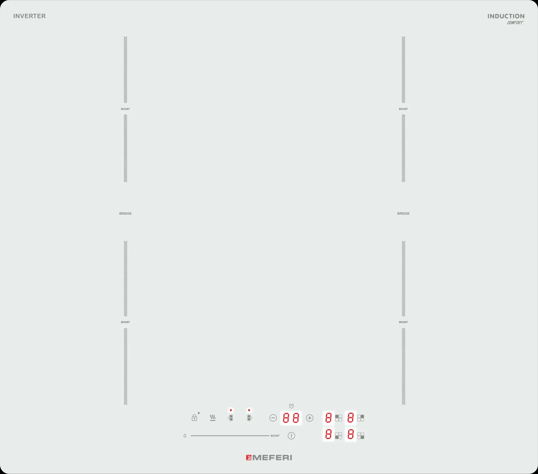Фото товара: MEFERI MIH604WH COMFORT индукционная поверхность