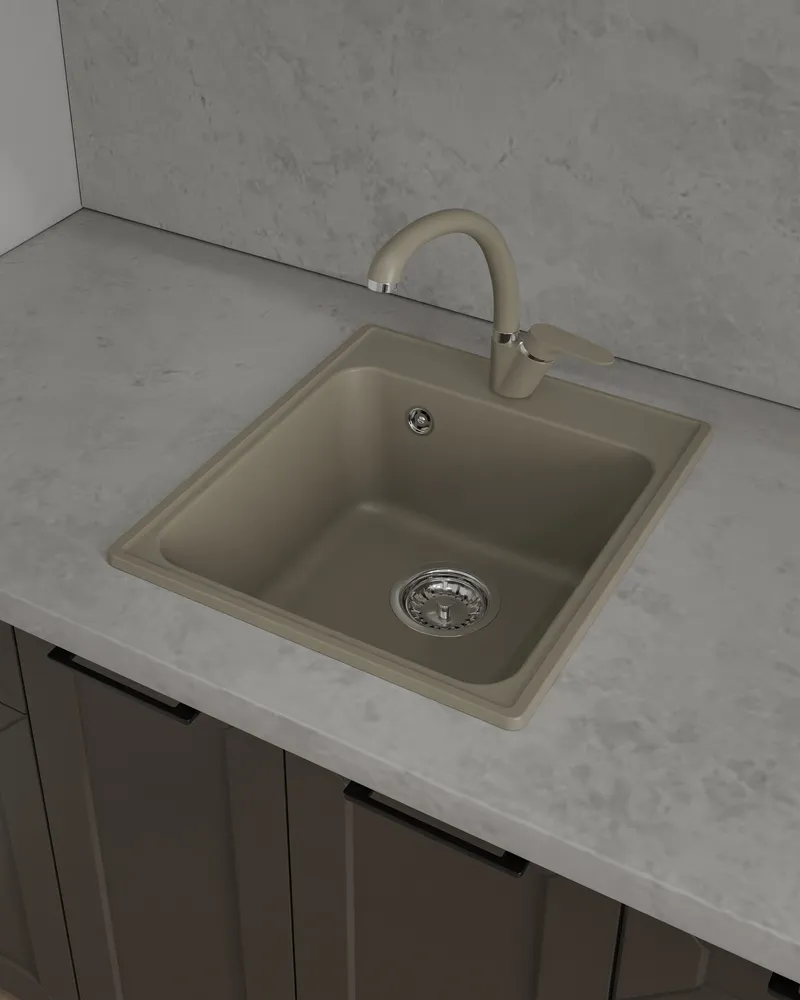 Детальное фото товара: ЭкоМ 4248, мойка, гранит, песочный