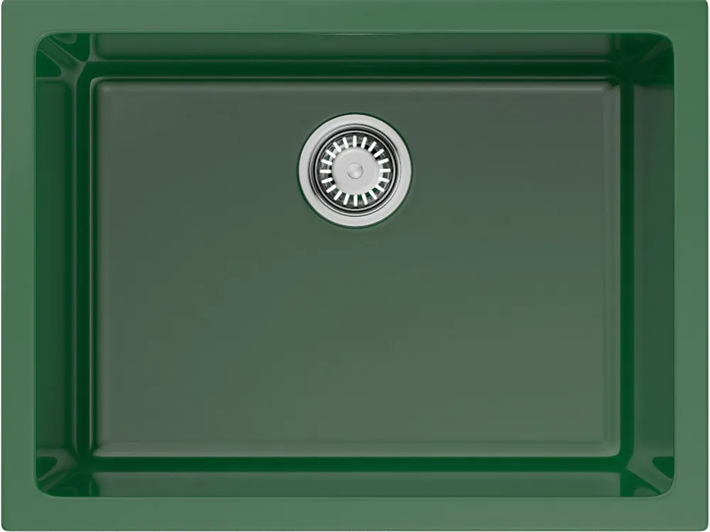 Детальное фото товара: Omoikiri Okinoshima 61-U/I-RG Glossy, мойка, керамика, royal green