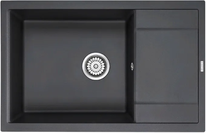 Детальное фото товара: Paulmark FLUGEN 60, мойка, гранит, черный