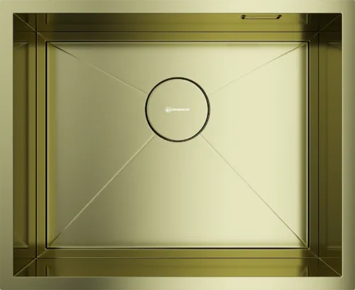 Детальное фото товара: Omoikiri Kasen 54-16 LG, мойка, нержавеющая сталь/светлое золото