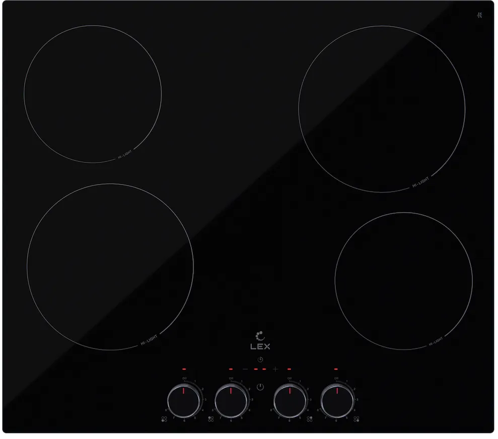 Фото товара: LEX EVH 6040 M BL стеклокерамическая поверхность