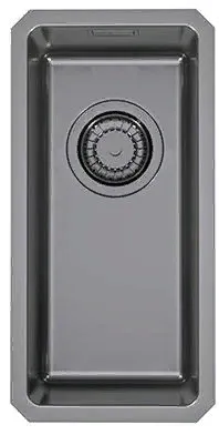 Фото товара: ALVEUS KOMBINO 10 MONARCH ANTRACITE SAT, мойка, нерж. сталь, антрацит (в комп. с выпуск. без сифона)