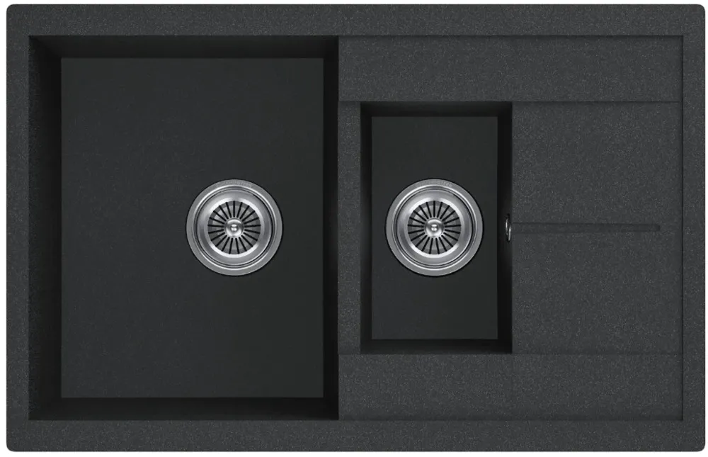 Фото товара: KUCHENSTERN FLUG 60-2, мойка, гранит, антрацит