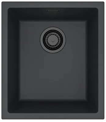 Фото товара: ALVEUS OMNI 10 GRANITAL DEEP BLACK-G90 BE, мойка, гранит, темно-черный (в комп. с сифоном 1148151)