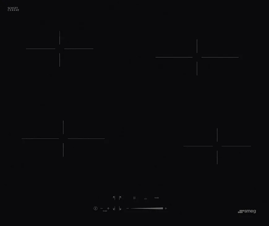 Фото товара: Smeg SE464TD стеклокерамическая поверхность