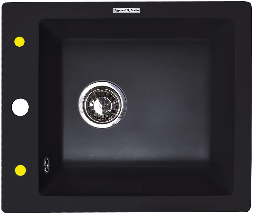 Фото товара: Zigmund & Shtain PLATZ 425, мойка, черный базальт