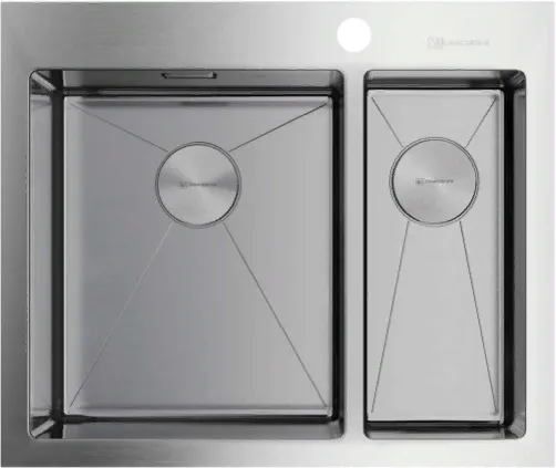 Детальное фото товара: Omoikiri Akisame 60-2-IN-L, мойка, нержавеющая сталь 