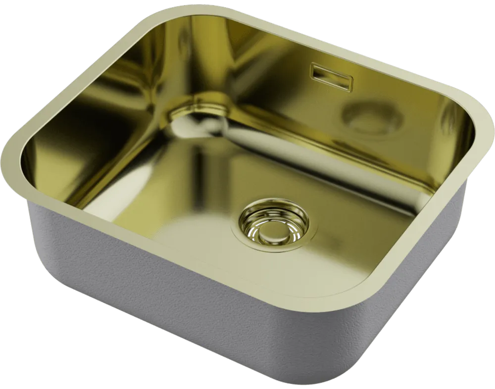 Детальное фото товара: Omoikiri Omi 49-U/I-LG, мойка, светлое золото