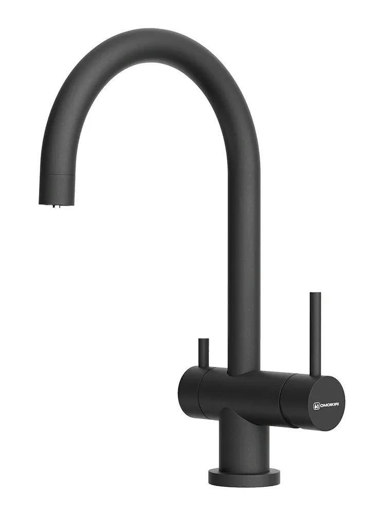 Фото товара: Omoikiri Yamada-P-BL, смеситель, гранит, черный