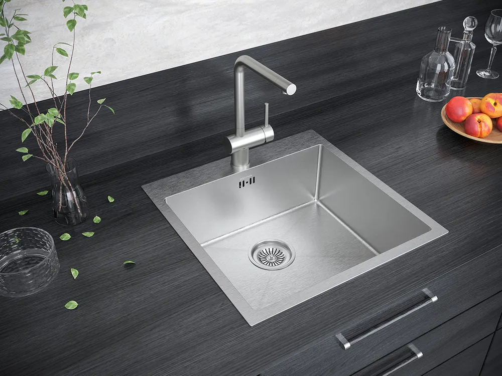 Детальное фото товара: Paulmark KRONER 51, мойка, нержавеющая сталь