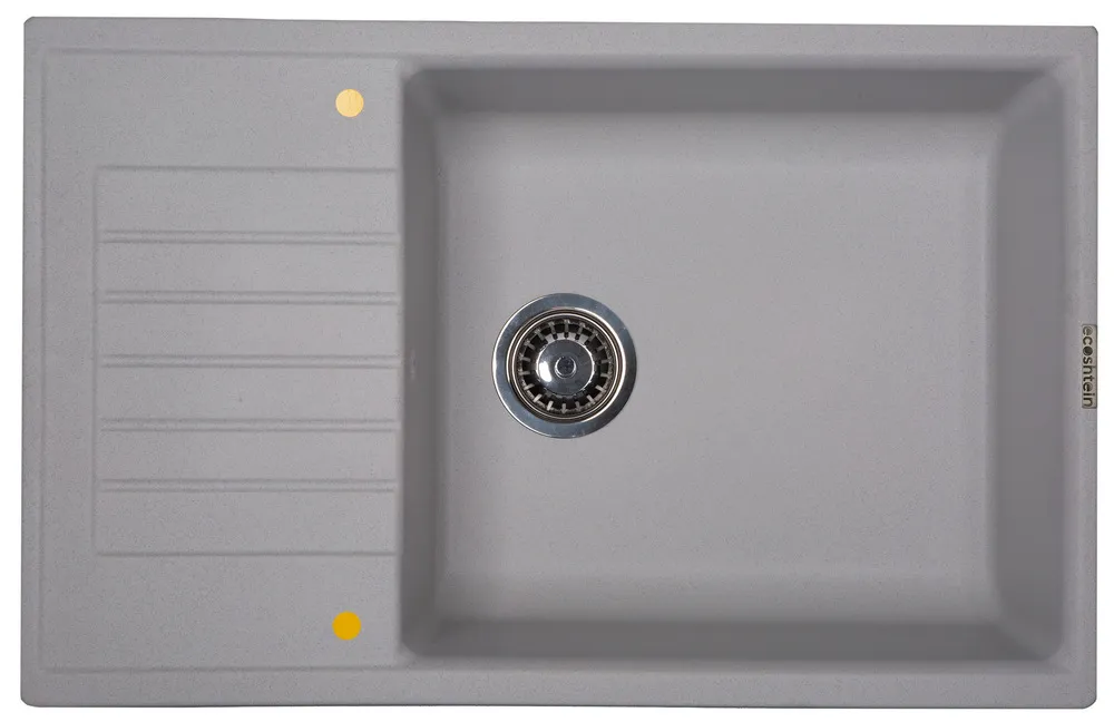 Фото товара: Ecoshtein RECHTECK 780.500, мойка, гранит, серый шелк