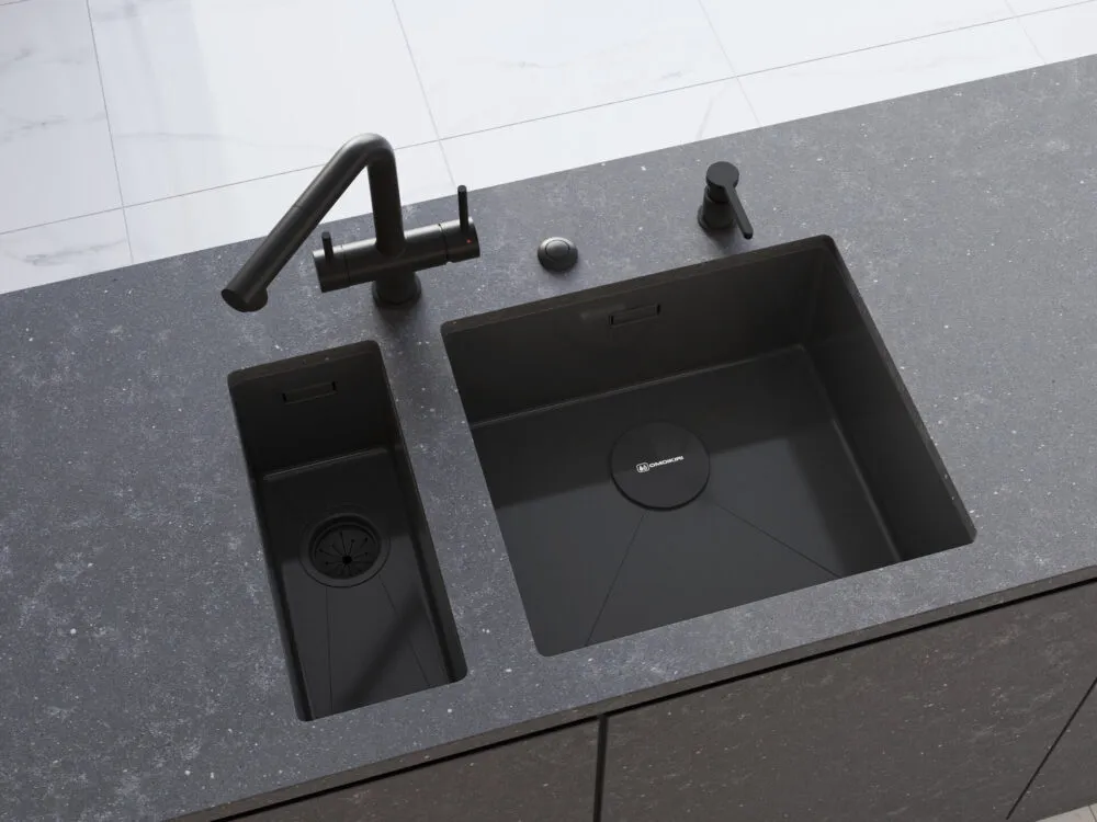 Детальное фото товара: Omoikiri Taki 49-U/IF-GM, мойка, нержавеющая сталь/вороненая сталь 