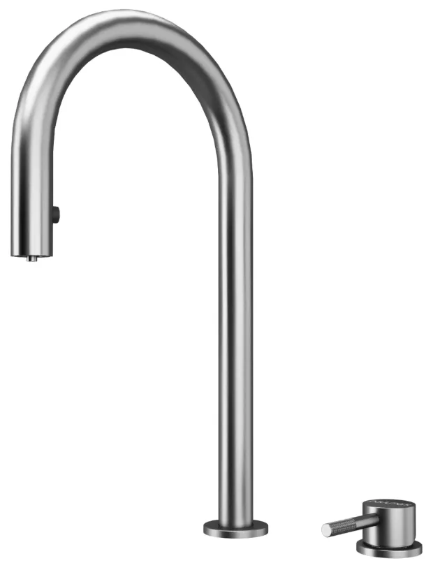 Фото товара: Paulmark ESTETICA, смеситель, брашированная сталь