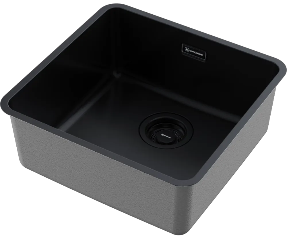 Детальное фото товара: Omoikiri Omi 43-U/I-GB Ultra, мойка, нержавеющая сталь/графит