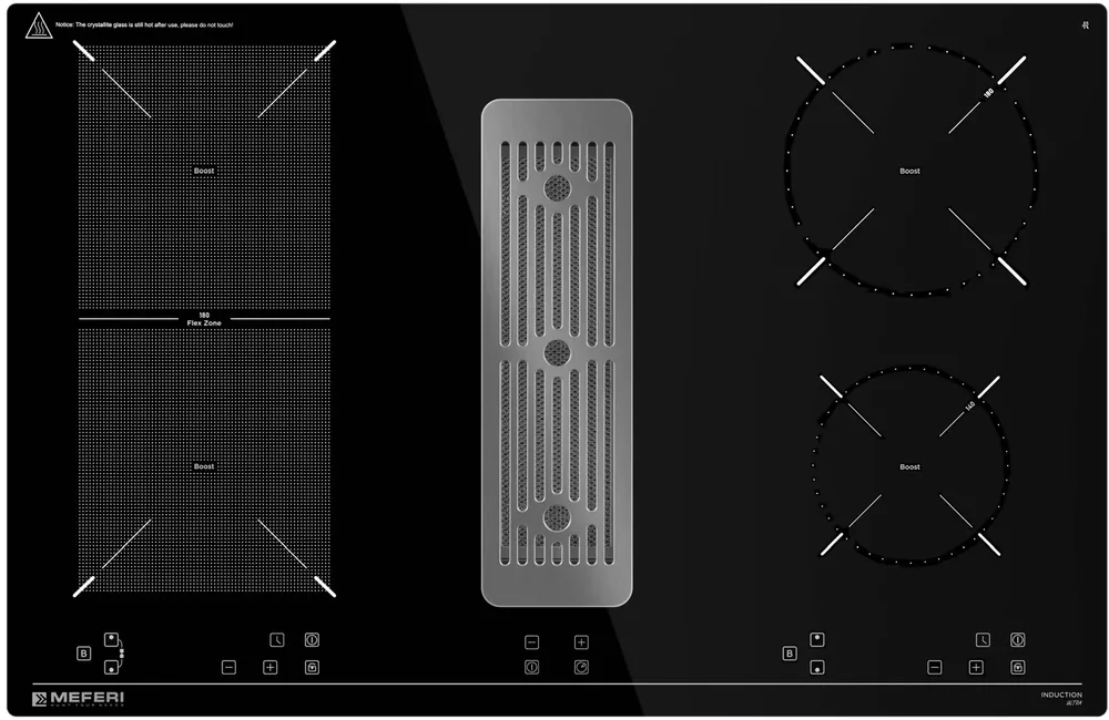 Детальное фото товара: MEFERI XSMART35IX ULTRA индукционная поверхность