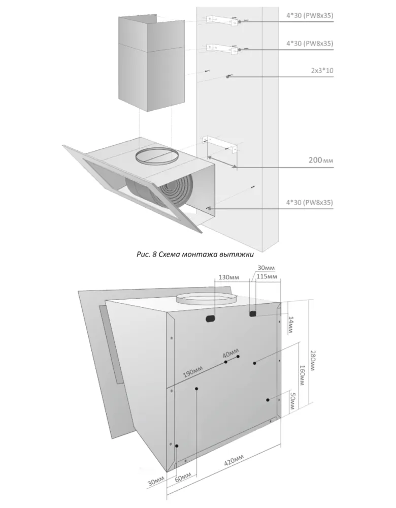 Схема встраивания