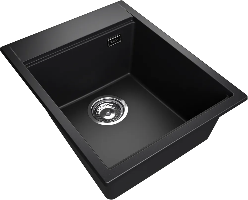 Детальное фото товара: Rivelato TESORO TR-405 nero, мойка, гранит, черный