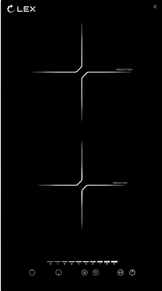 Фото товара: LEX EVI 320-2 BL индукционная поверхность