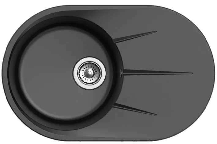 Фото товара: Ewigstein Rund R- 50F, мойка, гранит, черный