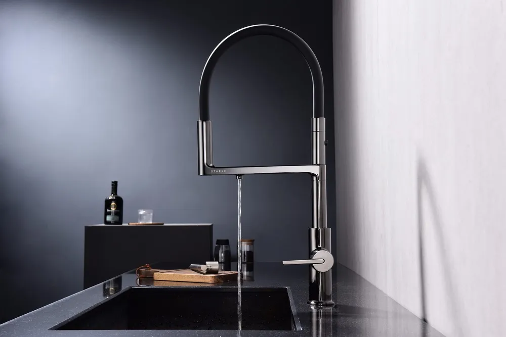 Детальное фото товара: Paulmark TORNADO, смеситель, глянцевый черный