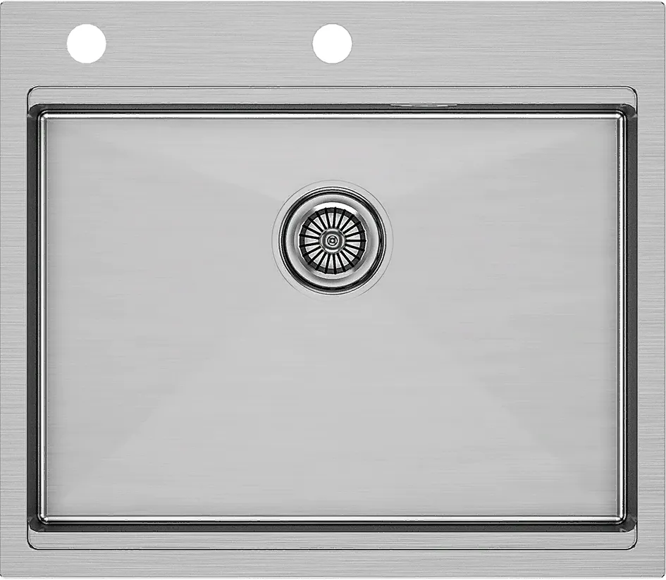 Фото товара: Paulmark KRONER-PRO 59, мойка, нержавеющая сталь брашированная