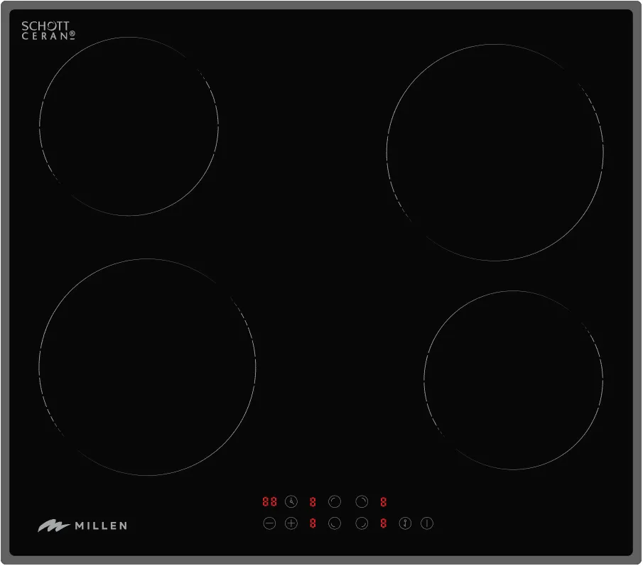 Фото товара: MILLEN MEH 601 BL стеклокерамическая поверхность
