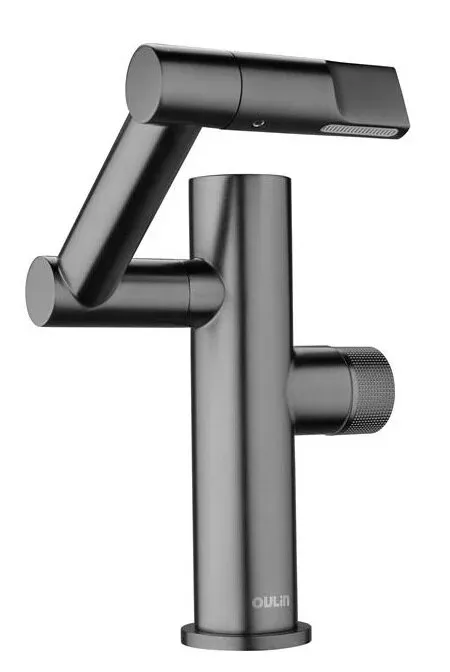 Детальное фото товара: Oulin OL-T9503H, смеситель, графит (серый металик)