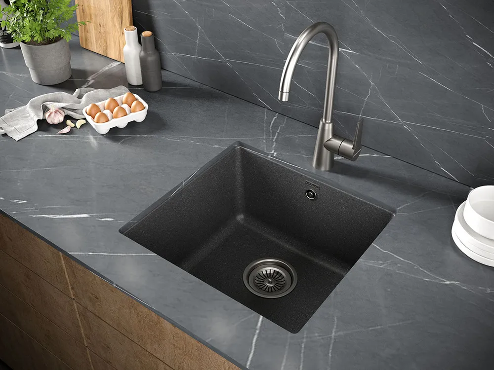 Детальное фото товара: Paulmark GERA 50, мойка, гранит, графит