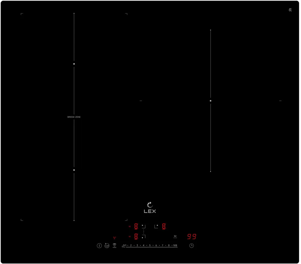 Фото товара: LEX EVI 631A I BL индукционная поверхность