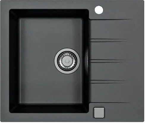 Детальное фото товара: ALVEUS GRANITAL CADIT 10 CARBON - G91, мойка, гранит, черный (в комплекте с сифоном 1132823)