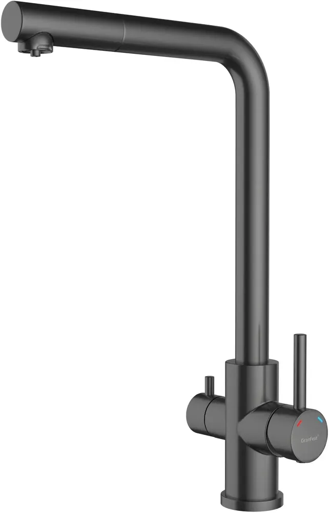 Фото товара: GranFest GF-Z-5421, смеситель, нержавеющая сталь, PVD графит