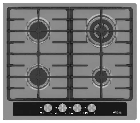 Фото товара: Korting HG 665 CTGX газовая поверхность