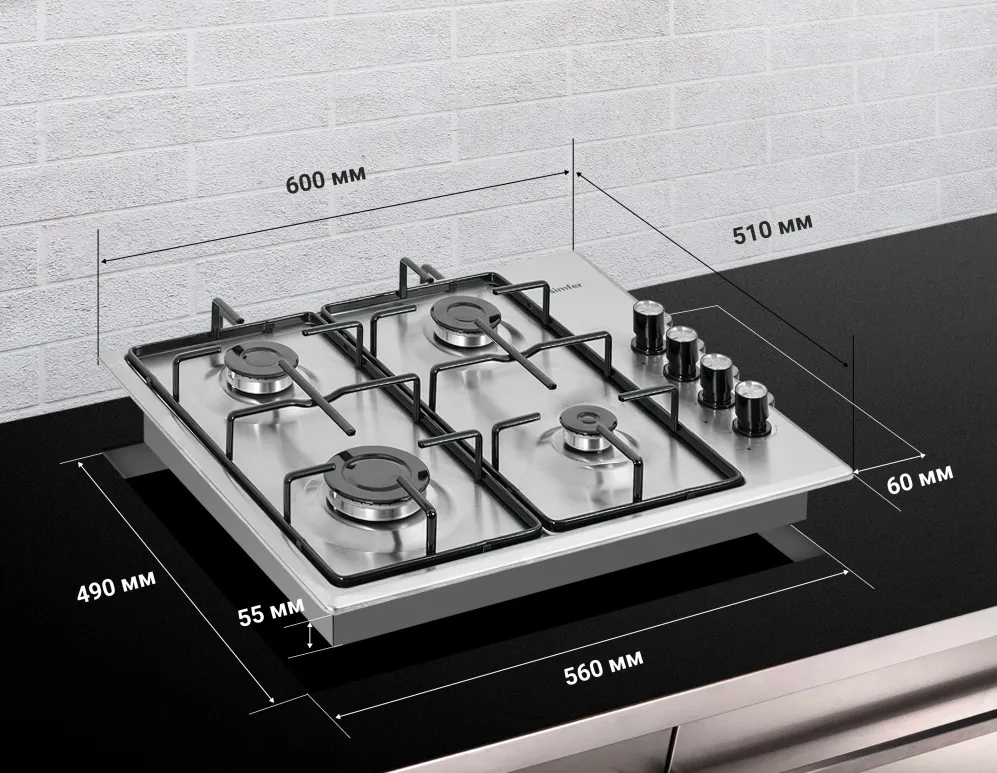 Детальное фото товара: SIMFER H60Q40M411 газовая поверхность